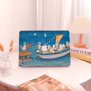 Pigeon Sailing Parade Custom Macbook case, MacBook Pro 16/14 2024, MacBook Air15, MacBook Air13 Air11, MacBook Pro 13, MacBook Ret 15/13