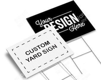 Custom Yard Sign 18”x24”, 2 Sided, Full Color Personalized Design, Birthday, Graduation, Political, Memorial Lawn Sign, iWantMyStyles