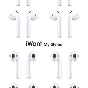 Life-Size Prank AirPods Stickers x16, iWantMyStyles