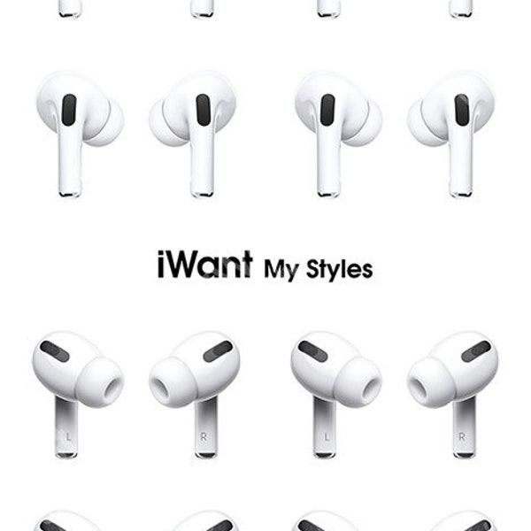 Life-Size Prank AirPods Pro Stickers x16, iWantMyStyles