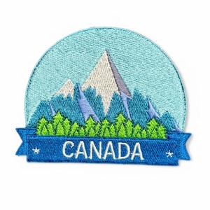 Borduurpatch Canada – opstrijkbadge Canadian Pride Mountain Landscape