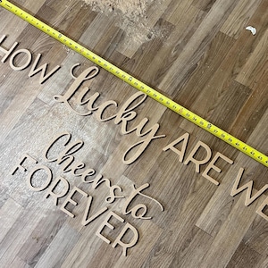 Custom Wood Lettering, 4&#39; Seating Chart Letters, Backdrop Sign, DIY Seating Chart, Our Favorite People, Your Seat Awaits