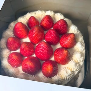 Local Pick Up ONLY - Strawberry Cake, 9-inch round cake