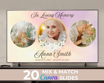 Funeral Slideshow Template: Editable Memorial Tribute Video