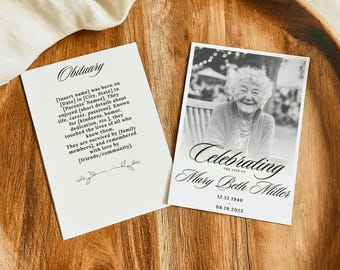 Funeral Program Template – Celebrating the Life Brochure