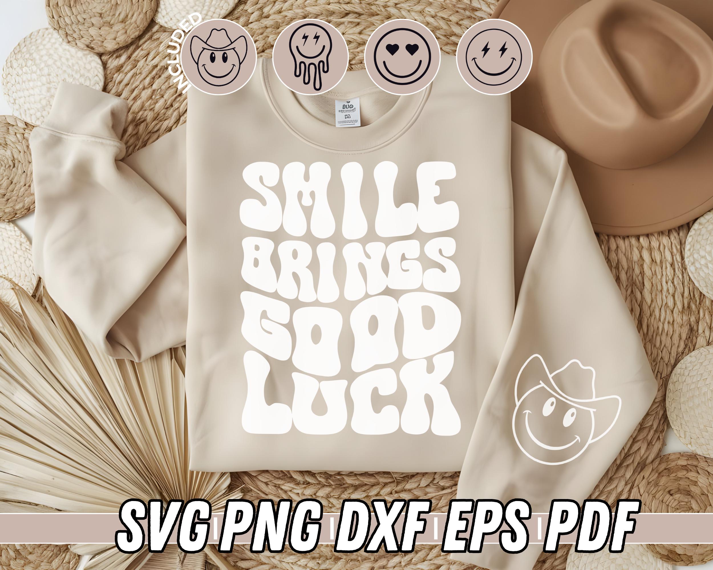 Smiley Face SVG Bundle | Retro Smile SVG | Positive Quote | Drippy Smiley Face | Emoji SVG for Cricut | Digital Download