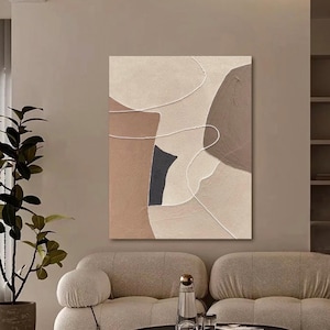 Art mural texturé abstrait original | Toile texturée acrylique moderne | Art mural 3D | Décoration murale personnalisée faite main
