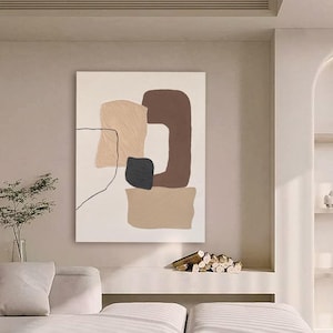 Art mural texturé abstrait original | Toile texturée acrylique moderne | Art mural 3D | Décoration murale personnalisée faite main