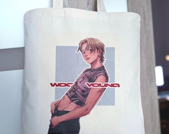 Cotton tote bag ATEEZ Wooyoung