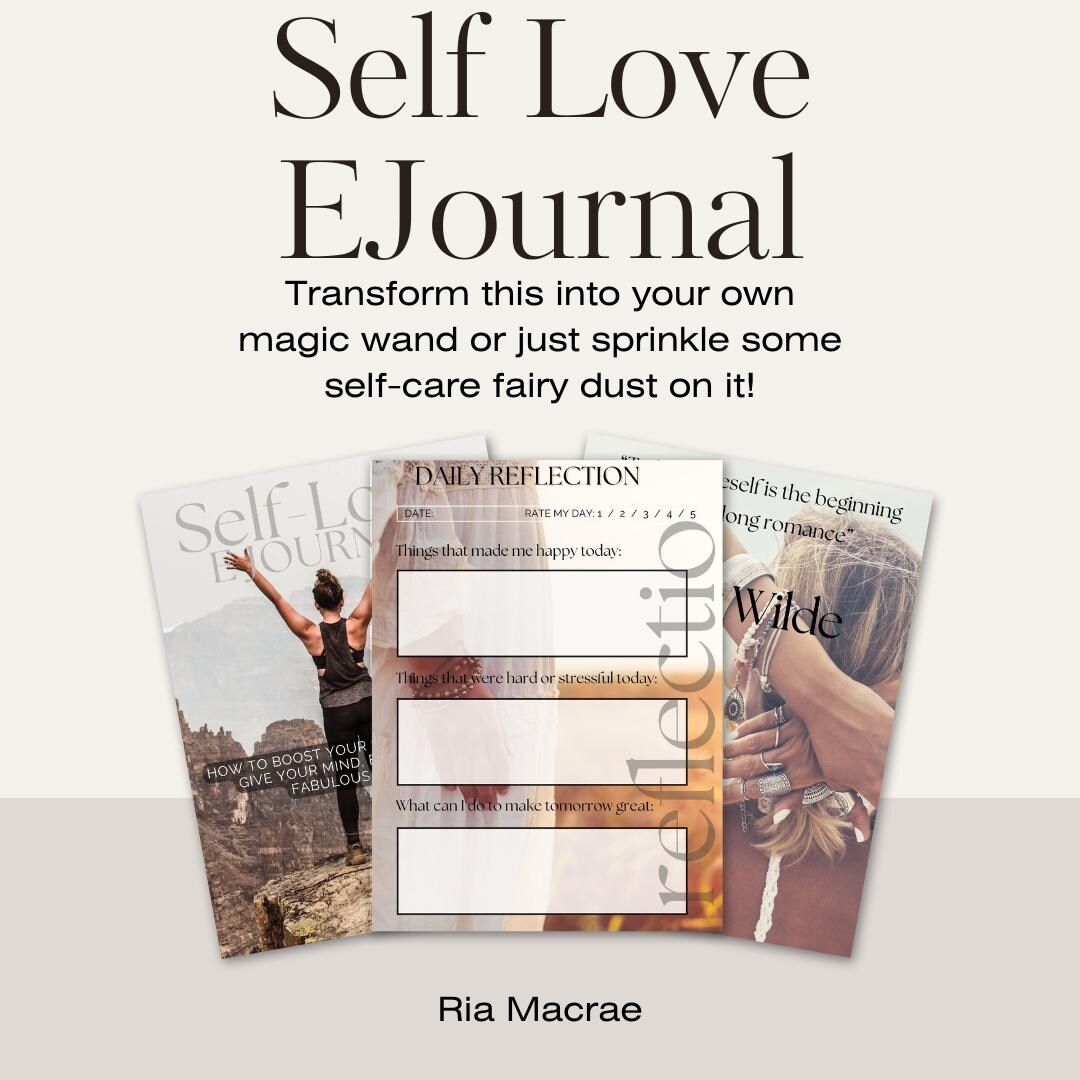 Digital Template, PLR Resell. Printable and Editable Self Love Journal ...
