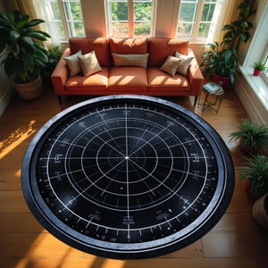 Round Pattern Rug, Colorful Rug, Saloon Rug, Non Slip Rug,Washable Rug,Home Gift Rug,Custom Rug, Design Carpet, Style Rug
