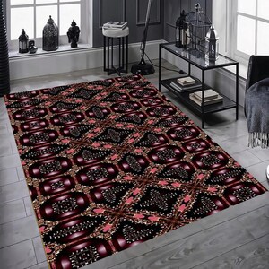 Old Carpet, Colorful Design Rug, Artwork Rug,  Saloon Rug, Non Slip Rug,Washable Rug, Home Gift Rug,Stylish Carpet, New Year Gift Desing Rug
