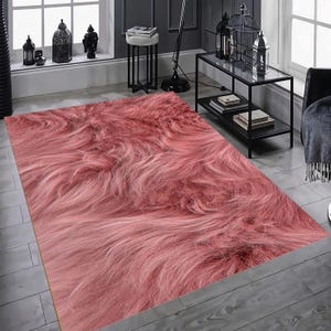 Tapete desing rosa, tapete rosa, tapete de arte, tapete de luxo, tapete de salão, tapete antiderrapante, tapete lavável, tapete de presente para casa, tapete elegante, presente de ano novo