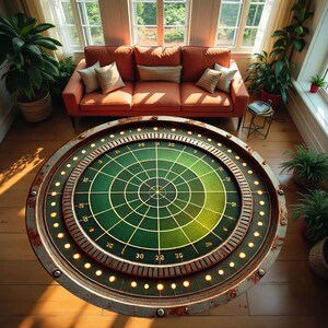 Round Pattern Rug, Colorful Rug, Saloon Rug, Non Slip Rug,Washable Rug,Home Gift Rug,Custom Rug, Design Carpet, Style Rug