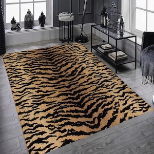 Leopard Rug, Vintage Design Leopard Rug, Leopard Skin Rug, Living Room Rug, Leopard Floor Decor Rug, Non Slip Rug, Bedroom Rug Home Gift Rug