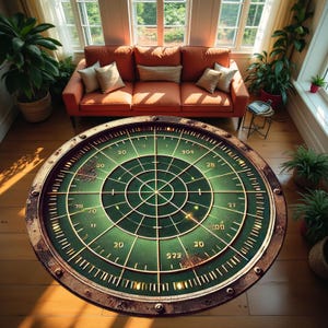 Round Pattern Rug, Colorful Rug, Saloon Rug, Non Slip Rug,Washable Rug,Home Gift Rug,Custom Rug, Design Carpet, Style Rug