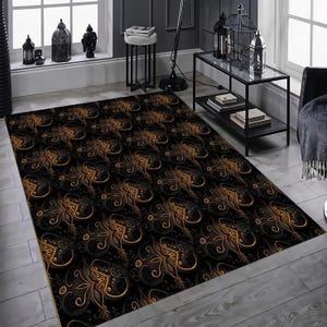 Desing Rug, Pattern Rug, Artwork Rug, Luxury Rug, Saloon Rug, Non Slip Rug, Washable Rug, Home Gift Rug,Stylish Carpet, New Year Gift Rug