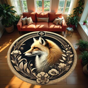 Wolf Pattern Rug ,Round Pattern Rug, Ancient History Art Rug, Saloon Rug, Non Slip Rug,Washable Rug,Home Gift Rug,Custom Rug,Design Carpet