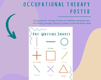 Pre-Writing Shapes Development Chart - Occupational Therapy Printable