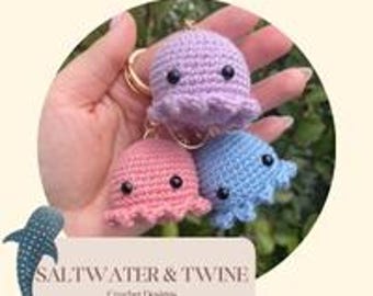 Crochet Octopus Keychain Pattern: Mini Amigurumi Animal (PDF Pattern)