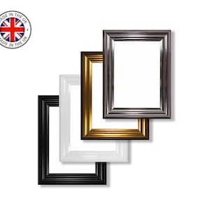 Modern Picture Frame: Vienna Range, Black, White, Gold, Chrome, A1-A5