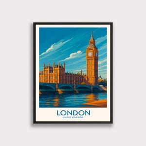 Big Ben London Print: Hand-Illustrated Travel Poster