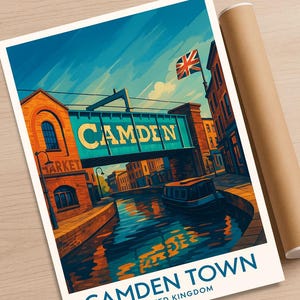 London Big Ben Print: Hand-Illustrated Travel Poster