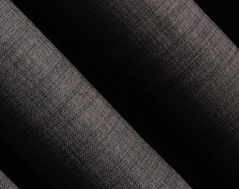 Blackout Curtain: Faux Linen Herringbone, Thermal Insulated