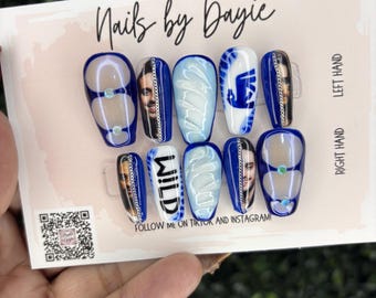 Custom Press On Nails: RUSS Concert Nail Set | NAILS by DAYIE