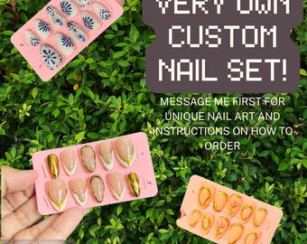 Custom Press On Nails: Concert, Birthday, Wedding - Nails by Dayie