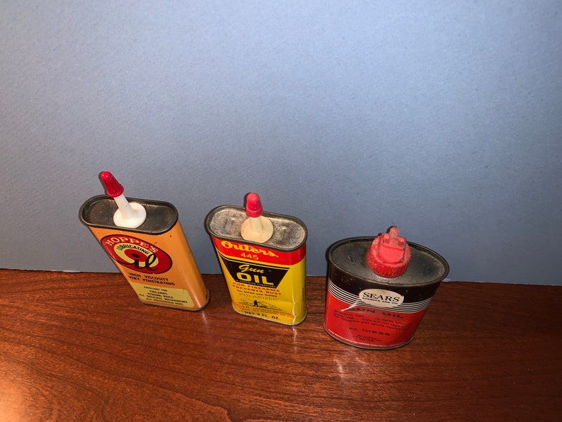 Hoppe Outers Sears 3 Gun Oil Vintage Tins