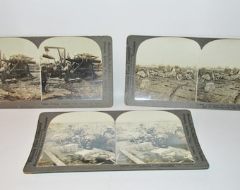 WWI Vintage Stereoview Photos