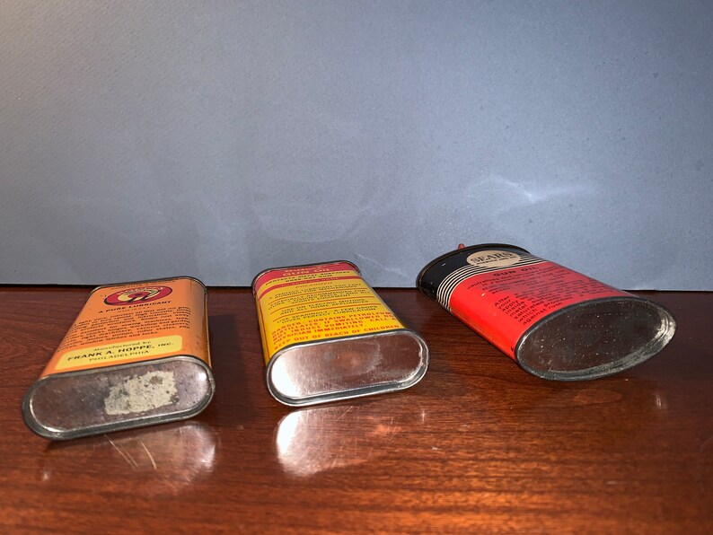 Hoppe Outers Sears 3 Gun Oil Vintage Tins