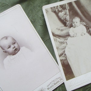Hidden Mother? Two Vintage Cabinet Cards of Babies