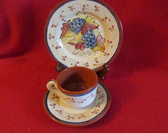 Redware Pottery - Portugal-Hand Painted