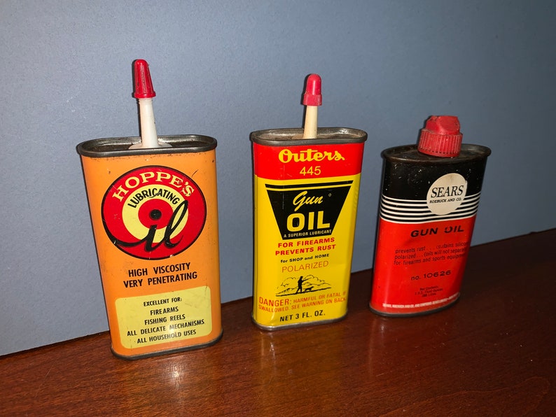 Hoppe Outers Sears 3 Gun Oil Vintage Tins