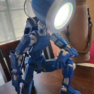 Robot Lamp STL – Futuristic 3D Printable Robot Light Model
