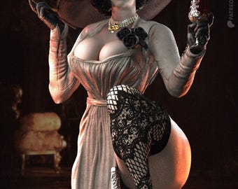 Lady cassandradımıtressku 3D STL File - Resident Evil Collectible, Vampire Statue, 3D Printable Model