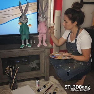 Street Bunny – Nike Style Rabbit Bust STL 3D Print Model