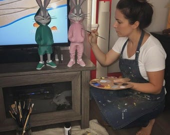 Street Bunny – Nike Style Rabbit Bust STL 3D Print Model