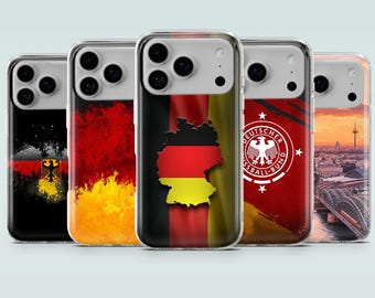 Germany Phone Case Deutschland Cover for iPhone 18Pro, 17, 16e, 15, 14, 13, Samsung S26, S25, S24, A17, A16, A56, A36, Pixel 11, 11Pro, 10