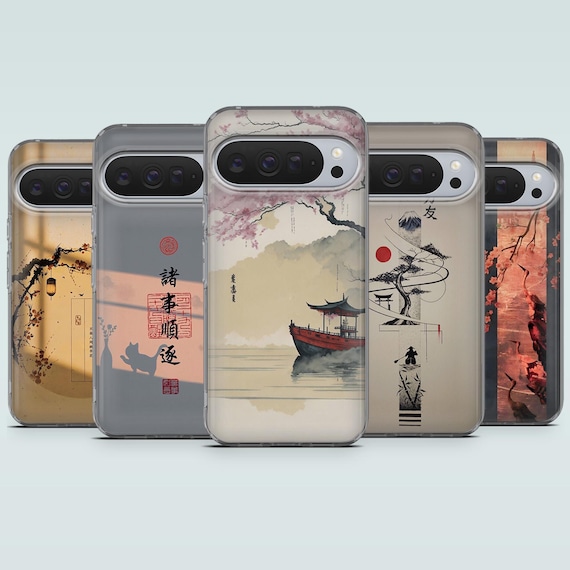 Japanese Phone Case Traditional Japan Cover for Google Pixel 11, 10APro XL, 8A, 7Pro, Samsung S25, S24Fe, S23, A16, A55, A35, iPhone 17, 16