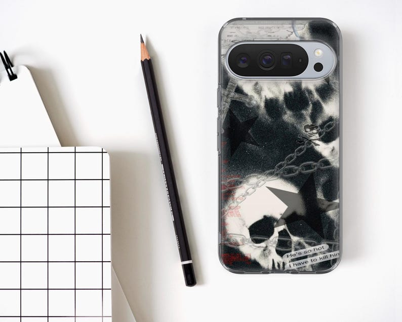 Gothic Phone Case Dark Academia Skulls Cover for Google Pixel 10, 10Pro XL, 9 8A, 7Pro, Samsung S25, S24, S23, A16, A55, A35, iPhone 17, 16 image 8
