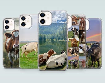 ファームライフ 携帯ケース カントリーカウカバー iPhone 17Air、16、15、14、13、12、Samsung S25、S24Fe、S23、S22、A16、A56、A15、Pixel 10Pro、9A、8用