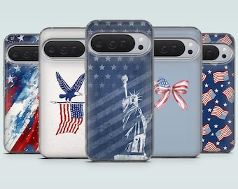 250th Anniversary USA Phone Case Patriotic Cover for Google Pixel 10, 10Pro, 10Pro XL, 9Pro, 9A, 9, 8Pro, 7A, 6, Samsung S25, A17 iPhone 17e