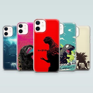 Godzilla Phone Case Kaiju Inspired Cover for iPhone 17Air, 16, 15, 14, 13, 12, 11, Samsung S25, S24, S23, S22, A16, A35, Pixel 10Pro, 9A, 8