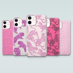 Pink Cheetah Phone Case Chic Leopard Cover for iPhone 17Pro, 16e, 15, 14, 13, 12, Samsung S25, S24, S23, S22, A16, A56, A15, Pixel 10Pro, 9A