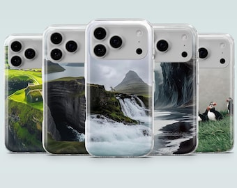 Faroe Islands Phone Case Denmark Gem Cover for iPhone 17Pro, 16e, 15, 14, 13, 12, Samsung S26, S25, S24, A17, A16, A56, A36, Pixel 10, 9A