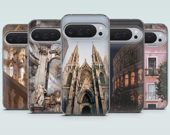 Architecture Phone Case Art Buildings Cover for Google Pixel 10, 10Pro, 9Pro XL, 8A, 8Pro, 7A, 7, 6A, Samsung S26, S25, S24, A17, iPhone 17