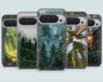 Magical Forest Phone Case Fantasy Trees Cover for Google Pixel 10, 9A, 9Pro XL, 8A, 8Pro, 7A, 7, 6A, Samsung A56, S25, S24, A16, iPhone 17